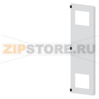 SIVACON, door half, left, with cutout for filter fan, with ventilation openings H: 2000 mm, W: 500 mm, RAL 7035, Protection class 1 Siemens 8MF1050-2UT25-3BA2