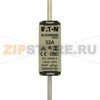 Предохранитель, 32 A, AC 500 В, 120 кА, NH01, gL/gG, IEC Eaton NH FUSE 32A 500V GL/GG SIZE 01