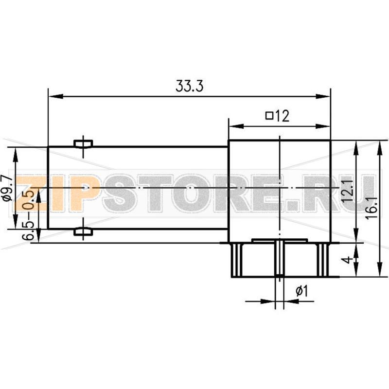 Разъем BNC, 75 Ом, 1 шт Telegärtner J01003A0030 
