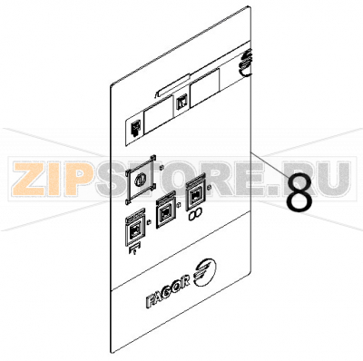 Adhesive trim Fagor ADE-120B Adhesive trim Fagor ADE-120BЗапчасть на деталировке под номером: 8Название запчасти Fagor на английском языке: Adhesive trim ADE-120B.