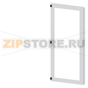 SIVACON, door half, left, inspection window, IP55, H: 2000 mm, W: 800 mm, RAL 7035, Protection class 1 Siemens 8MF1080-2UT25-0BE2 