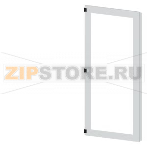 SIVACON, door half, left, inspection window, IP55, H: 2000 mm, W: 800 mm, RAL 7035, Protection class 1 Siemens 8MF1080-2UT25-0BE2 