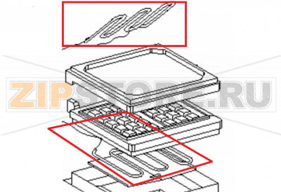 Top heating element &amp; Bottom heating element Roller Grill GES 10   Top heating element &amp; Bottom heating element Roller Grill GES 10Запчасть на 