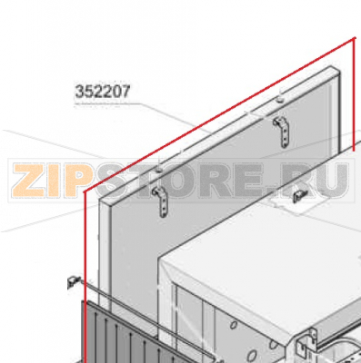 Back panel Comenda AC2 Back panel Comenda AC2Запчасть на деталировке под номером: 352207Название запчасти Comenda на английском языке: Back panel Comenda AC2