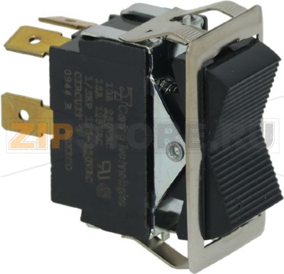 ЧЕРНЫЙ ДВУХПОЛЮСНЫЙ ПЕРЕКЛЮЧАТЕЛЬ 10А, 250В 