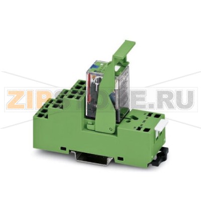 Релейный модуль с пружинными зажимами в сборе Phoenix Contact PR2-RSP3-LDP-24DC/2X21 состоящий из установочного блока (основания), вставного реле для промышленного применения со светодиодным индикатором, безынерционным диодом, кнопкой включения / выключения с фиксатором и держателем реле. Входное напряжение: 24 В постоян. тока, 2 переключающих контакта, 10 A.Минимальный заказ: 5 шт.Упаковка: 5 шт.