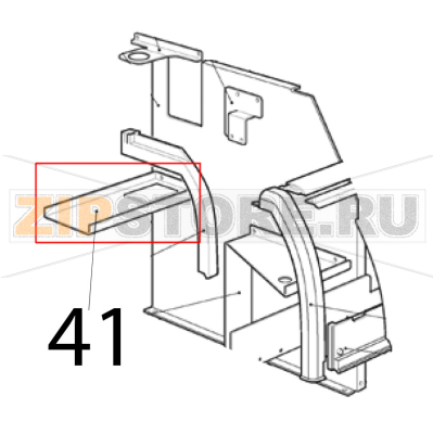 Supporto riduttore Scotsman AF 206 Supporto riduttore Scotsman AF 206Запчасть на деталировке под номером: 41