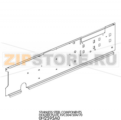 Stainless steel components holder plate Unox XVC 304 Stainless steel components holder plate Unox XVC 304Запчасть на деталировке под номером: 13Название запчасти на английском языке: Stainless steel components holder plate Unox XVC 304
