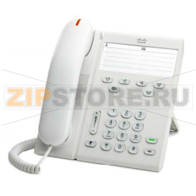 IP-телефон 48 В/DC, 2xFE (PoE), 1xSIP, белый Cisco CP-6911-W-K9= 