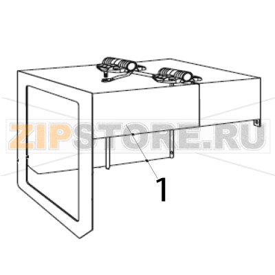 Front cover RH (does not include window or door hinges) Zebra 170PAX4 Front cover RH (does not include window or door hinges) Zebra 170PAX4Запчасть на деталировке под номером: 1