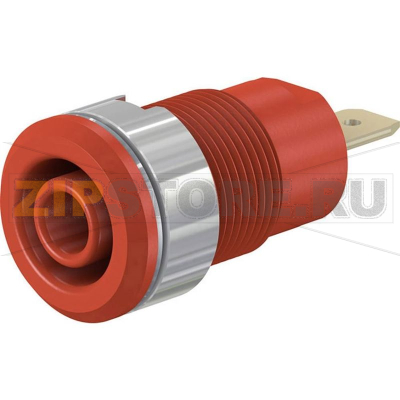 Розетка лабораторная, красная, 1 шт Stäubli SLB4-F 