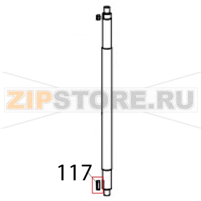 Flat key Hurakan HKN-20SN2V Flat key Hurakan HKN-20SN2VЗапчасть на деталировке под номером: 117