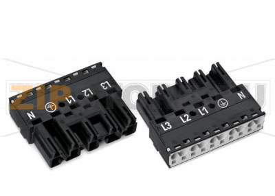 Штекер; 5-пол.; Код. A; 4,00 mm; черные Wago 770-215 Protected against mismating and maintenance-freePush-in CAGE CLAMP® spring pressure connection technology allows solid conductors to be simply pushed into a unit.Two wire connections per pole for loops or bridgesAdditional variable coding is possible....