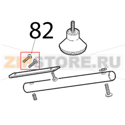 Vite movimento Sirman Topaz 220 Vite movimento Sirman Topaz 220Запчасть на деталировке под номером: 82