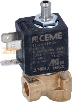 ЭЛЕКТРОМАГНИТНЫЙ КЛАПАН CEME 3-Х ХОДОВОЙ Ø 1/8&quot;F 120В 