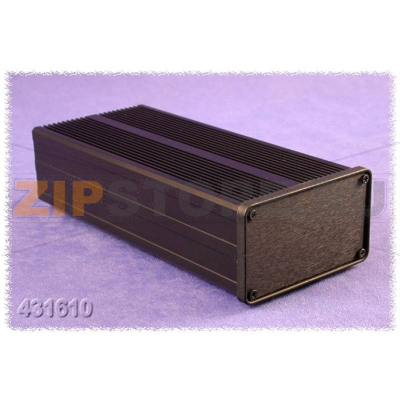 Корпус радиаторный 200x90x51 мм, черный, 1 шт Hammond 431610 