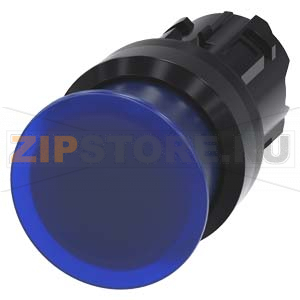 АКТУАТОР ГРИБОВИДНОЙ КНОПКИ С ВОЗМОЖНОСТЬЮ ПОДСВЕТКИ, 22MM, КРУГЛ., ПЛАСТИК, КНОПКА СИНЯЯ, 30MM, БЕЗ ФИКСАЦИИ Siemens 3SU1001-1AD50-0AA0 