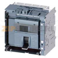 draw-out molded case circuit breaker w. handle with guide frame and PSS frame 1600; 4AUX and trip alarm switch S24; Icu "C" Icu=110kA @ 415V, 4-pole, left ETU650, LSI, In=1600A display, meas., comm. function Ir=640...1600A Isd=0.6...10xIn, Ii=1.5...15xIn