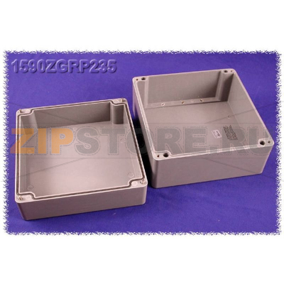 Корпус 255x250x160 мм, материал: полиэстер, серый, 1 шт Hammond 1590ZGRP235 