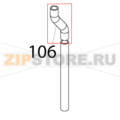 Tubo D.30X40 EPDM nero Vortmax SSOC E74 Tubo D.30X40 EPDM nero Vortmax SSOC E74Запчасть на деталировке под номером: 106