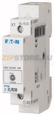 Сигнализация световая, красный светодиод, 230В Eaton Z-EL/R230 