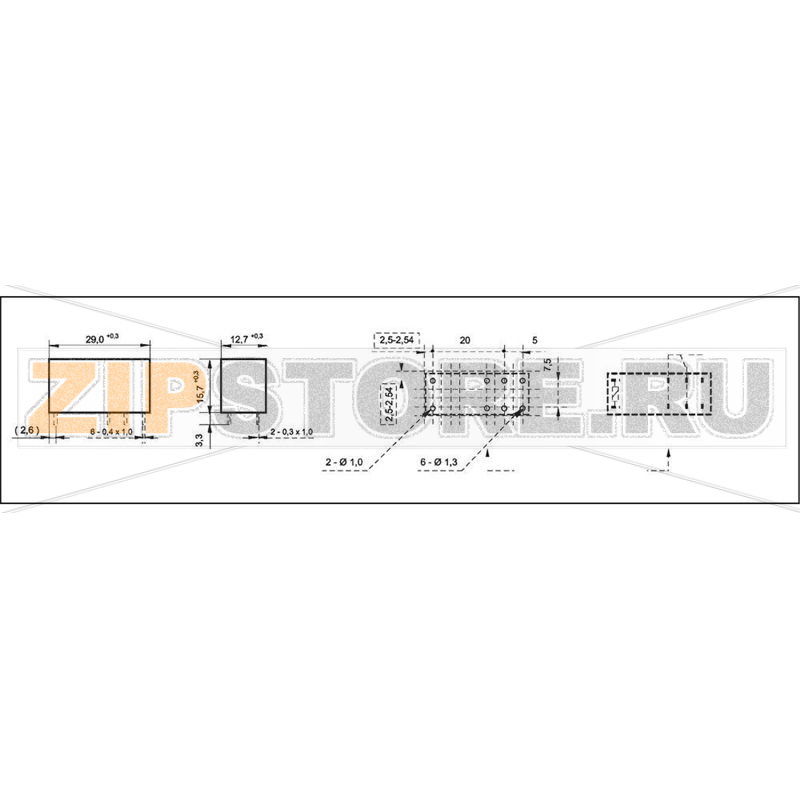 Реле электромагнитное 24 В/DC, 16 А, 1 шт Fujitsu FTR-K1CK024W 