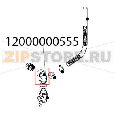 Уголок 1/2&quot; Abat МКК-300 Уголок 1/2" Abat МКК-300Запчасть на деталировке под номером: 12000000555