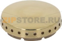 BURNER CAP PERFORATED BRASS POLISHED