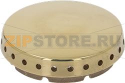 BURNER CAP PERFORATED BRASS POLISHED 
