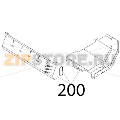 M. Electric oven Angelo Po 1G1PE1E M. Electric oven Angelo Po 1G1PE1EЗапчасть на деталировке под номером: 200