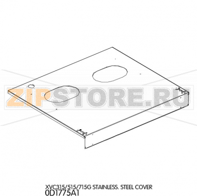 Stainless. steel cover Unox XVC 315G Stainless. steel cover Unox XVC 315GЗапчасть на деталировке под номером: 1Название запчасти на английском языке: Stainless. steel cover Unox XVC 315G