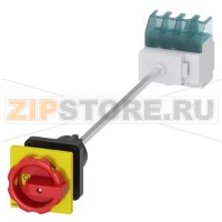 АВАРИЙНЫЙ ГЛАВНЫЙ УПРАВЛЯЮЩИЙ ПЕРЕКЛЮЧАТЕЛЬ 4-ПОЛЮСНЫЙ IU=25, P/AC-23A AT 400V=9, 5KW МОНТАЖНОЕ ОСНОВАНИЕ МОНТ. РЕЙКА /МОНТАЖ ПОСР. 2 ОТВЕРСТИЙ ПОВОРОТНЫЙ ИСП. МЕХАНИЗМ КРАСН\ЖЕЛТ. Siemens 3LD2144-1TL53