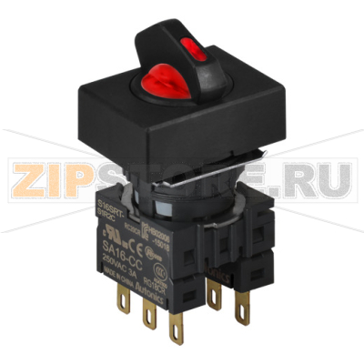 Переключатель селекторный, Ø отверстия: 16 мм Autonics S16SRT-S2R2C 