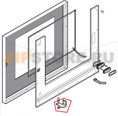 Lower door hinge from crxxxxxx1 Lainox VE061D  Lower door hinge from crxxxxxx1 Lainox VE061DЗапчасть на сборочном чертеже под номером: 10Название запчасти на английском&nbsp;языке: Lower door hinge from crxxxxxx1 Lainox VE061D