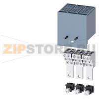 КЛЕММА ДЛЯ КРУГЛОГО ПРОВОДА МЕДН. 6 КАБЕЛЕЙ 3 ШТ. ПРИНАДЛЕЖНОСТЬ ДЛЯ ВТЫЧНОГО ЦОКОЛЯ/ВЫКАТНОЙ КОРЗИНЫ 3VA1 160 Siemens 3VA9153-0JF60