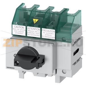 SENTRON, Molded case switch 3LD5 UL, Main switch, 4-pole, certified according to UL489 UL60947-4-1 and IEC60947-3, UL: 30A, SCCR 50kA at 480VAC, Operating power at 480VAC 3-phase: 20hp, IEC: 32A, Operating power at AC-23A at 400V: 15kW, floor mounting wit 