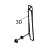 Left guide for filter Fagor FI-120