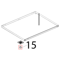Piedino M10, D=35, H=20, nero opaco Unox XL 193