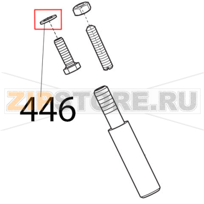 Rondella f. larga DIN9021, D5x15 Sirman Canova 300 Rondella f. larga DIN9021, D5x15 Sirman Canova 300Запчасть на деталировке под номером: 446