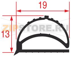 GUARNIZIONE MEZZO BORDO 585x390 mm 