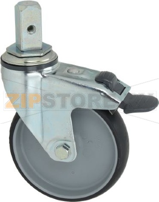 SWIVEL WHEEL WITH PIN AND BRAKE 