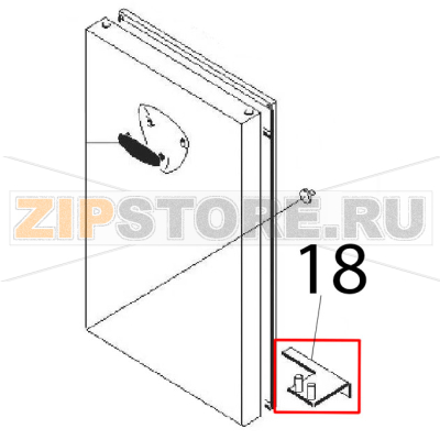Lower RH hinge ass. y Angelo Po 0G1CP1G Lower RH hinge ass. y Angelo Po 0G1CP1GЗапчасть на деталировке под номером: 18
