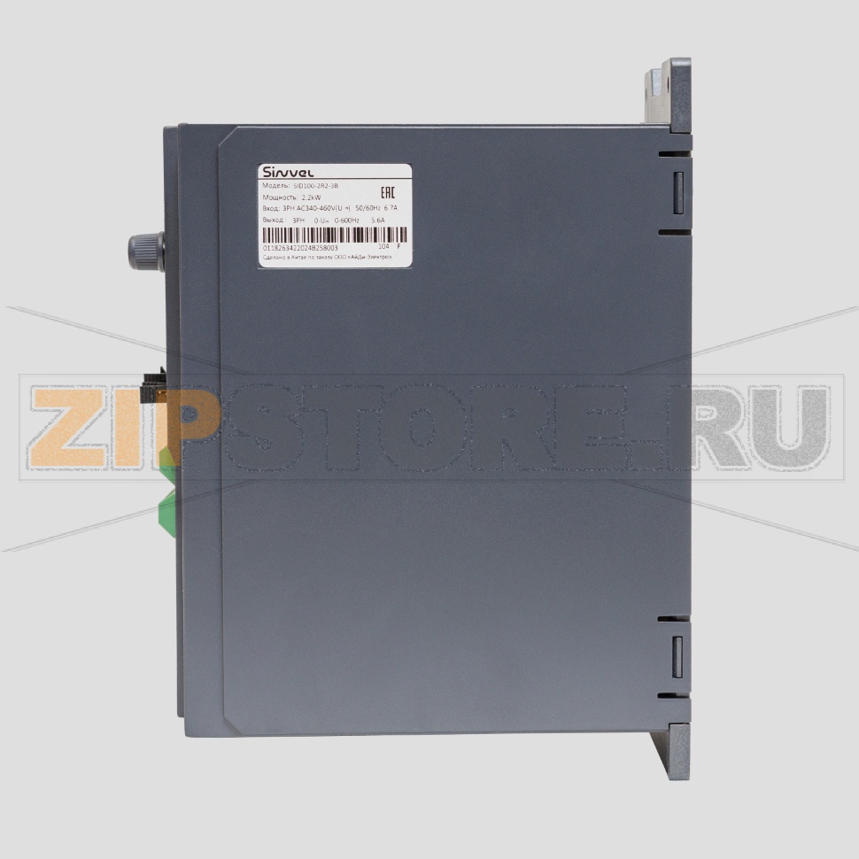 Преобразователь частоты 2.2 кВт, 3 фазы, 380 В, тормозной модуль Sinvel SID100-2R2-3B 