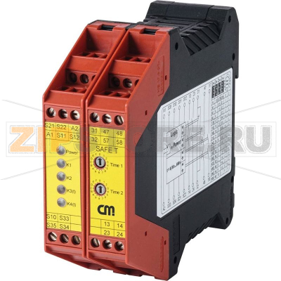 Реле безопасности 24 В/DC, 24 В/AC CM Manufactory SAFE TN 