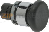 MUSHROOM PUSH-BUTTON BLACK ø 40 mm