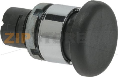 MUSHROOM PUSH-BUTTON BLACK ø 40 mm 