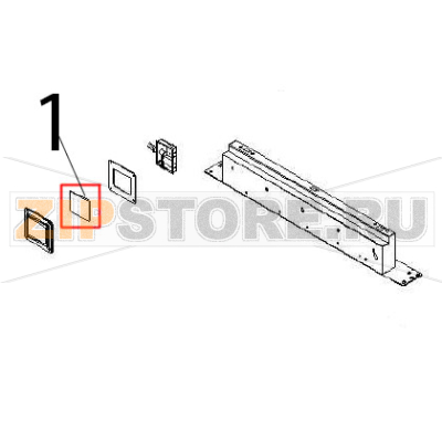 Glass Angelo Po BX101E Glass Angelo Po BX101EЗапчасть на деталировке под номером: 1