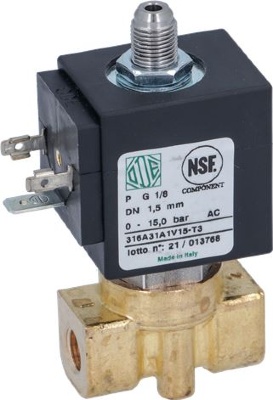 ЭЛЕКТРОМАГНИТНЫЙ КЛАПАН 3-ХОДОВОЙ Ø 1/8" 230В 8ВТ 