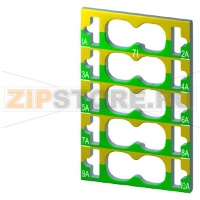 SIMATIC ET 200SP, 10 БИРОК ДЛЯ ЦВЕТОВОГО КОДИРОВАНИЯ, 10 ЗЕЛЁНО-ЖЁЛТЫХ, ДЛЯ 10 ДОП. (AUX) КЛЕММ, ДЛЯ БАЗОВОГО БЛОКА ТИПА A0, С ВТЫЧНЫМИ КЛЕММАМИ Siemens 6ES7193-6CP71-2AA0