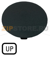 Шильдик кнопочный, черный, грибовидный, УП Eaton M22-XDP-S-GB3